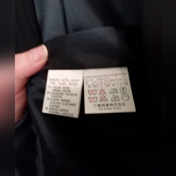 Dark blue stripe on stripe pant suit - Picture 3 of 6